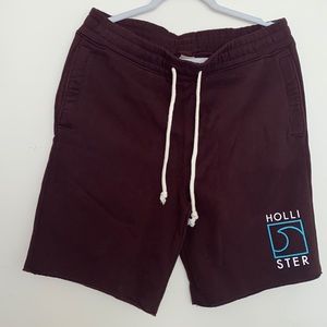 NWT Burgundy Hollister Men’s Fleece Shorts